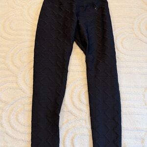 Abs2B Black Textured Leggings